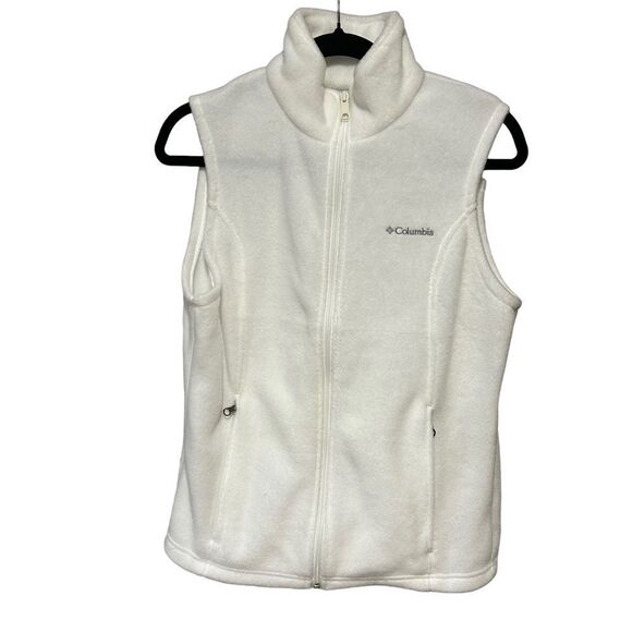 Columbia Benton Springs Fleece Vest in Seasalt Color White - Picture 4 of 9